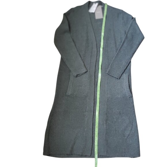 NWT B. Young Long Grey Cardigan Size Medium with Pockets - Picture 4 of 13